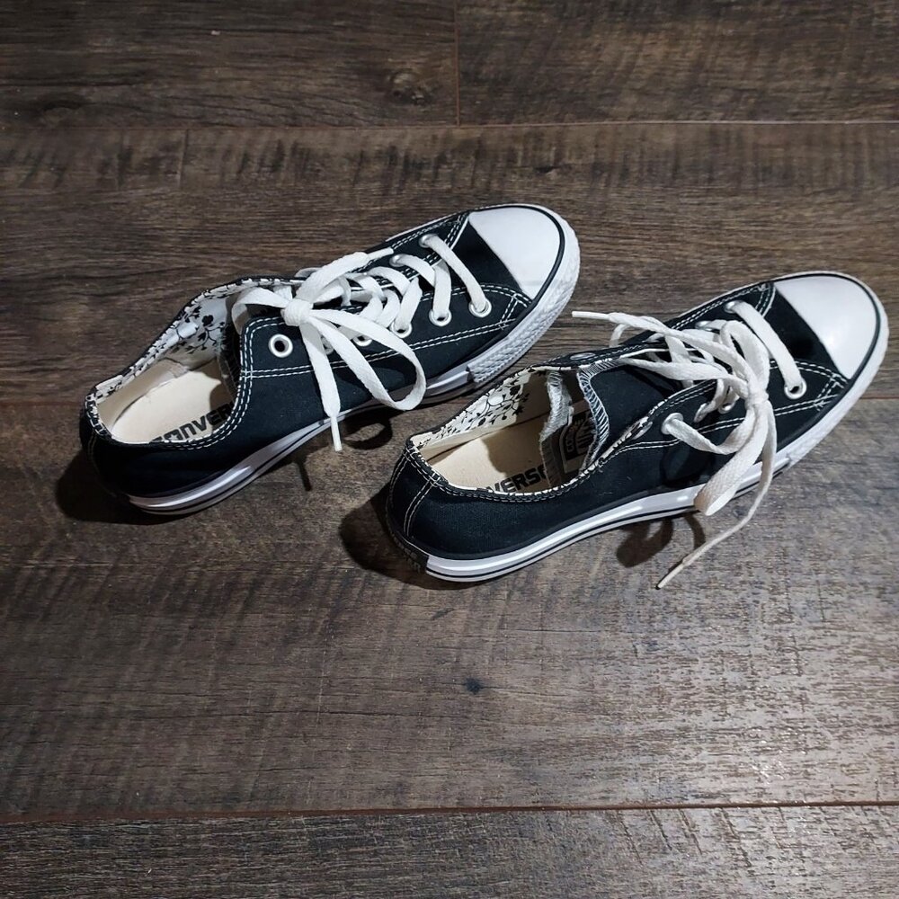 Converse All Star Black Sneqkers Unisex Women Size 8 Men Size 6 Classic Style - Picture 3 of 7